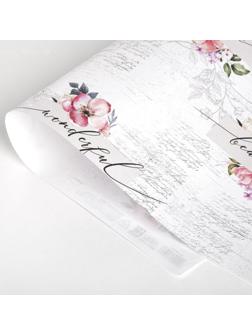 Бумага крафтовая «Нежность», 50 × 70 см