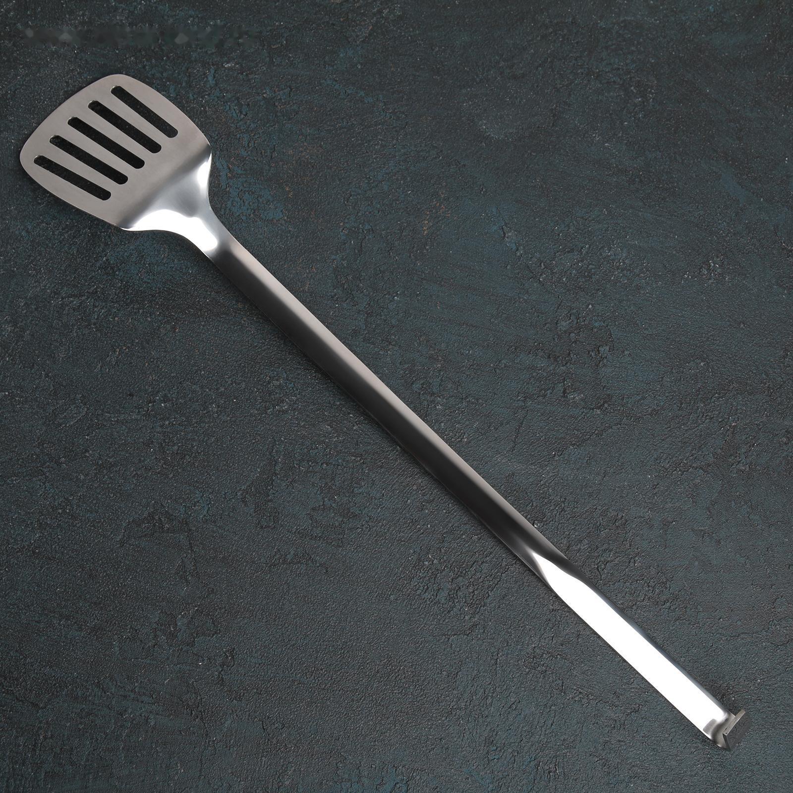 Лопатка из нержавеющей стали цельнотянутая, h=48 см, толщина 3 мм, цвет серебряный