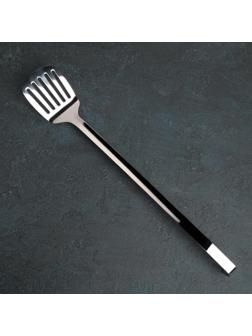 Лопатка из нержавеющей стали цельнотянутая, h=48 см, толщина 3 мм, цвет серебряный