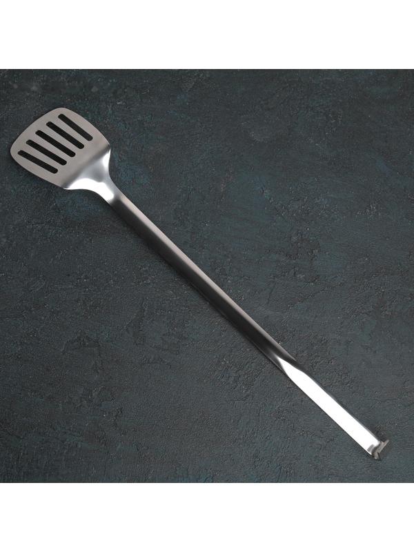 Лопатка из нержавеющей стали цельнотянутая, h=48 см, толщина 3 мм, цвет серебряный