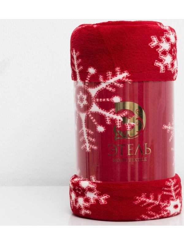 Плед Этель «Снежинки», 150х200 см, корал-флис