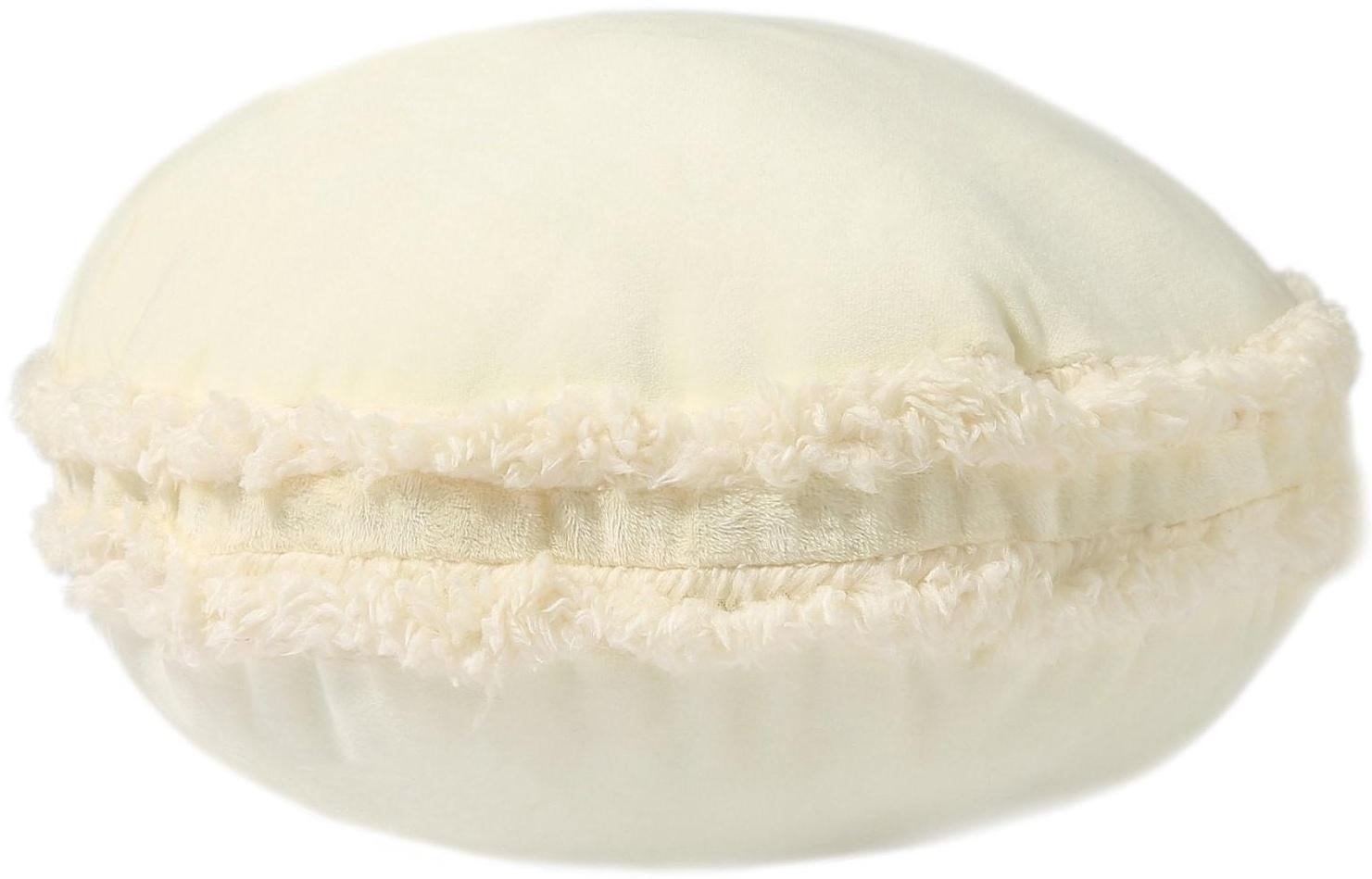 Подушка декоративная Этель «Макарон», цв.молочный, d 35 см, 100% п/э