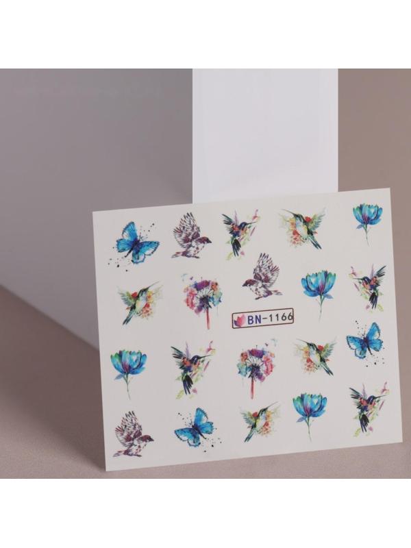 Слайдер - дизайн для ногтей «Акварель», фасовка 6 шт