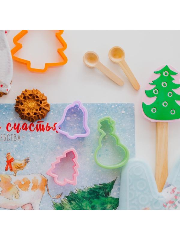 Ложка для специй, 7,5 см, цвет молочный