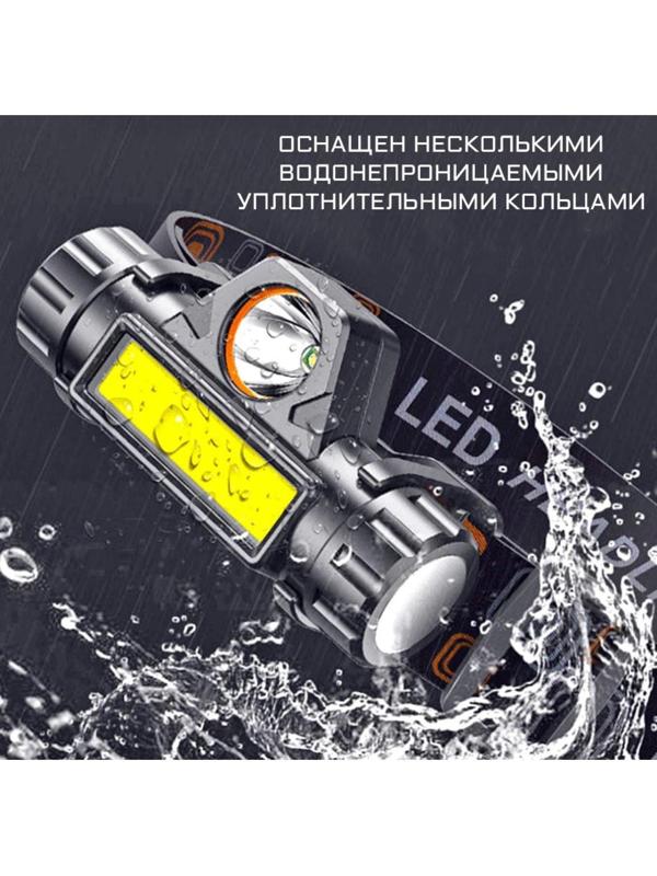 Фонарь налобный аккумуляторный 