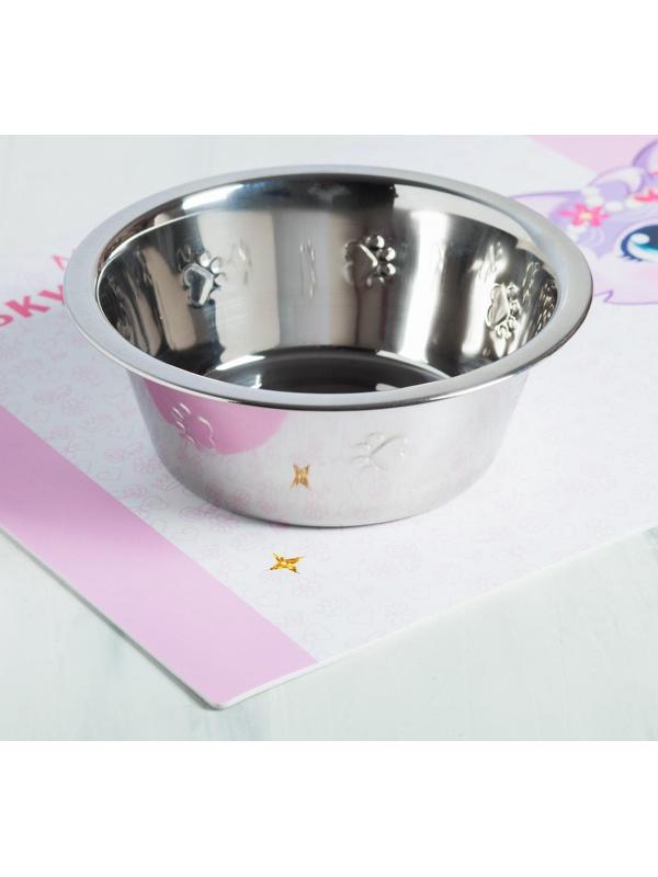 Коврик под миску нескользящий «Мои вкусняшки» 43х28 см