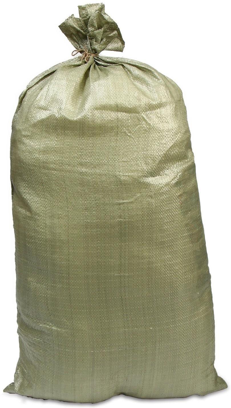 Мешок полипропиленовый, 55 × 105 см, на 50 кг, зелёный