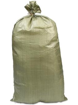 Мешок полипропиленовый, 55 × 105 см, на 50 кг, зелёный