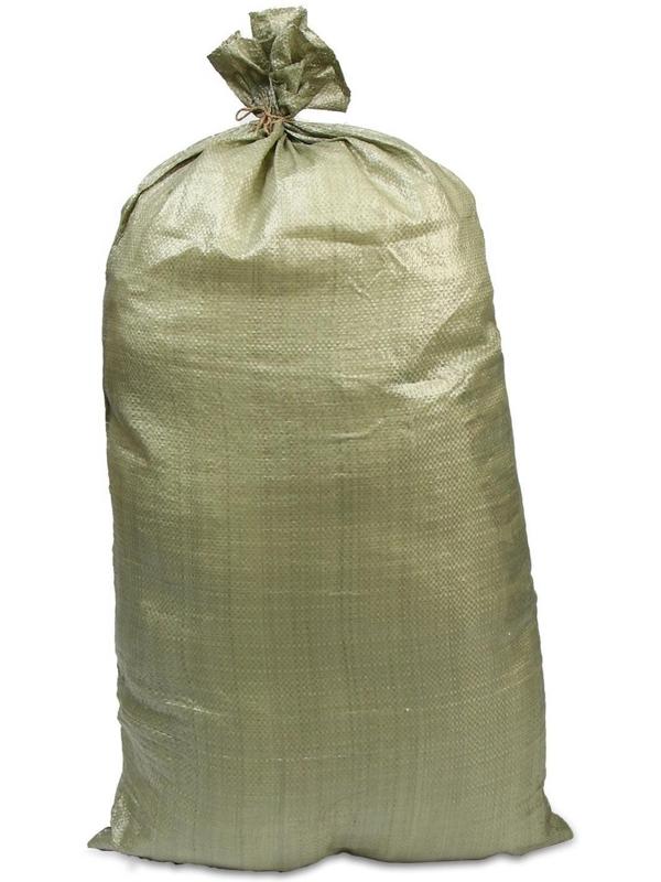 Мешок полипропиленовый, 55 × 105 см, на 50 кг, зелёный