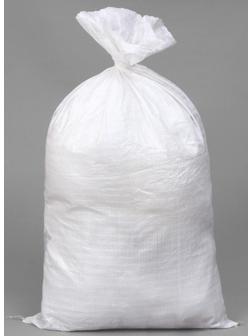 Мешок ПП, 50 × 90 см, на 50 кг, с завязкой, белый