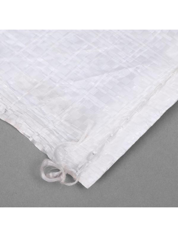 Мешок ПП, 50 × 90 см, на 50 кг, с завязкой, белый