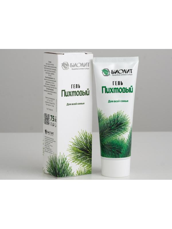 Гель Пихтовый, от простуды и бронхита, для суставов, в индивидуальной упаковке, 75 мл
