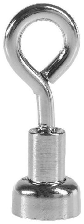 Магнит неодимовый с петлёй для авто, d 10 мм, сцепление 1.5 кг