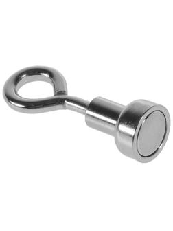 Магнит неодимовый с петлёй для авто, d 10 мм, сцепление 1.5 кг