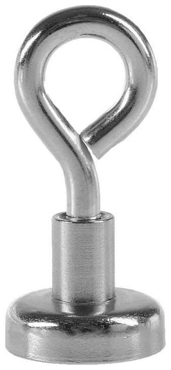 Магнит неодимовый с петлёй для авто, d 16 мм, сцепление 6 кг