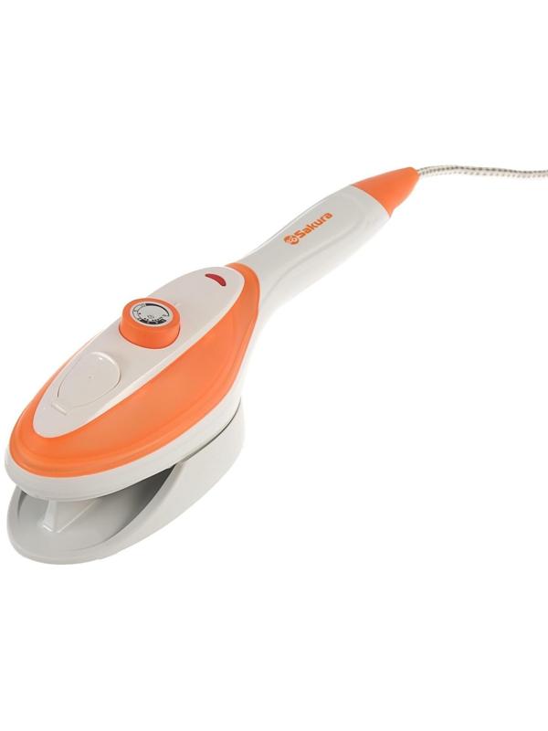 Отпариватель-щётка Sakura SA-3921AW, ручной, 1200 Вт, 3 режима, 2 насадки, 120 мл, 25 г/мин