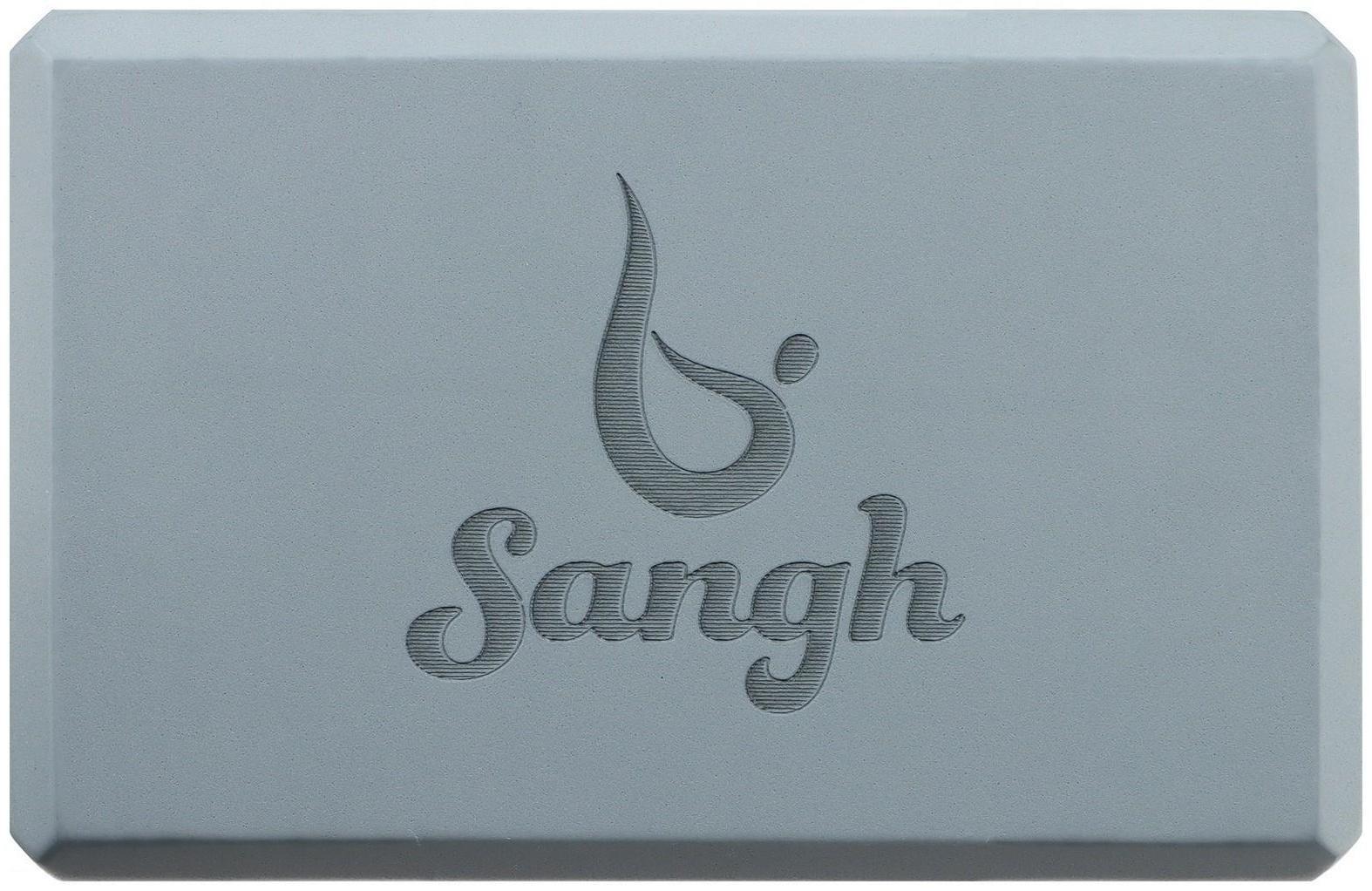 Блок для йоги 23 × 15 × 8 см, вес 180 г, цвет серый