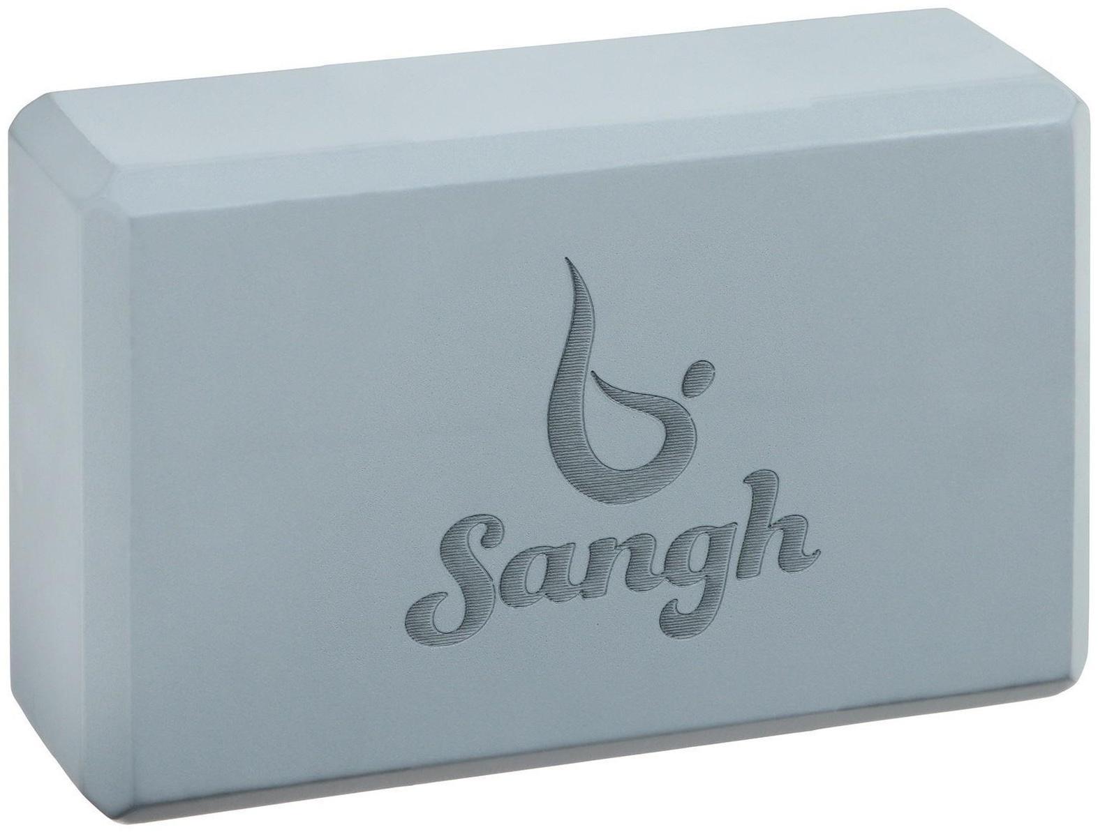 Блок для йоги 23 × 15 × 8 см, вес 180 г, цвет серый