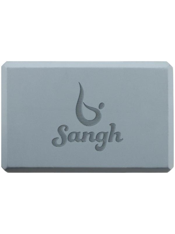 Блок для йоги 23 × 15 × 8 см, вес 180 г, цвет серый