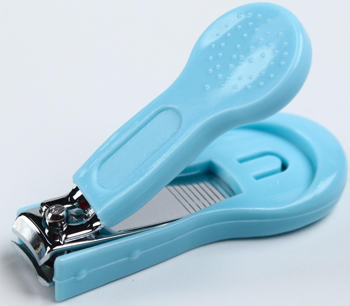 Набор по уходу за ребенком, 4 предмета, цвет голубой