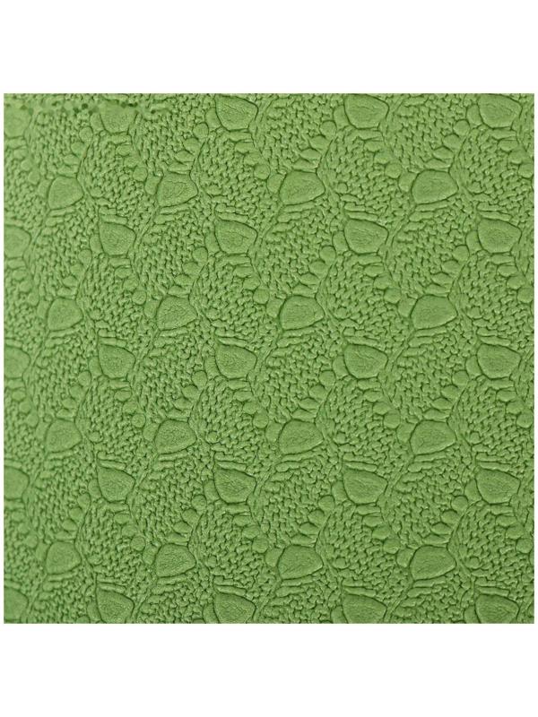 Коврик для йоги 183 × 61 × 0,6 см, двухцветный, цвет зелёный