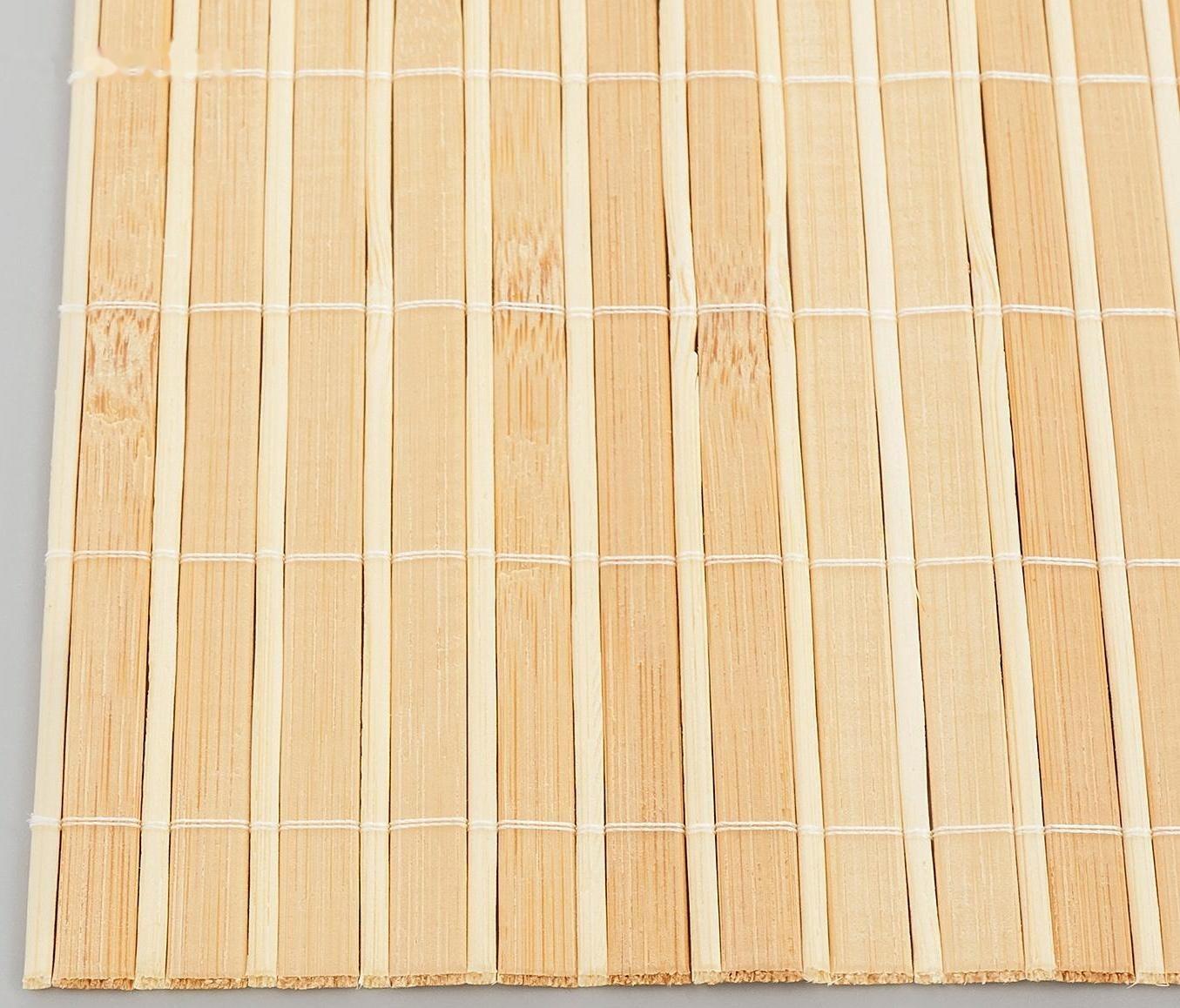 Салфетка сервировочная на стол «Соломка», 43×30 см, цвет светло-коричневый