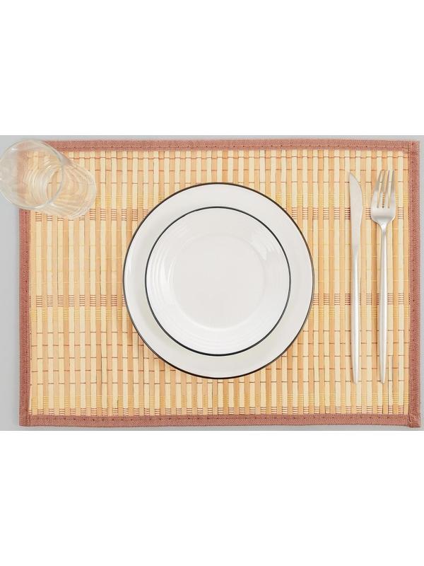 Салфетка сервировочная на стол «Кант», 45×30 см, цвет бежевый