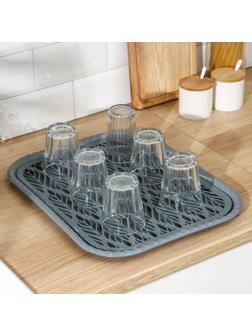 Поднос с вкладышем для сушки посуды «Колос», 45,5×36 см, цвет МИКС