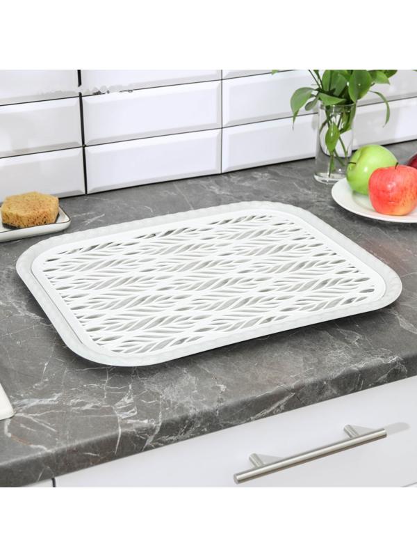 Поднос с вкладышем для сушки посуды «Колос», 45,5×36 см, цвет МИКС