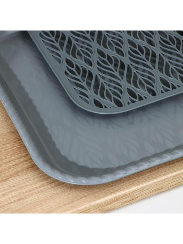 Поднос с вкладышем для сушки посуды «Колос», 45,5×36 см, цвет МИКС