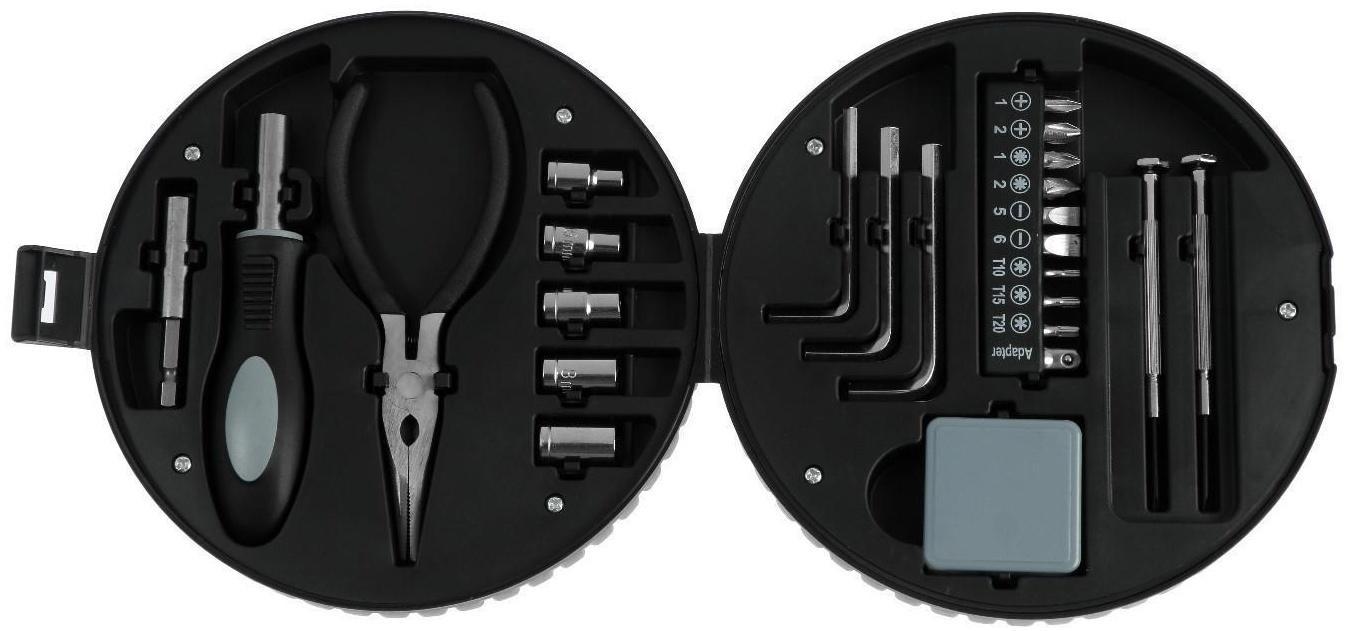 Набор инструментов ТУНДРА, подарочный пластиковый кейс 