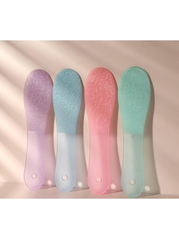 Тёрка для ног, пластиковая, двусторонняя, 23,8 см, цвет МИКС