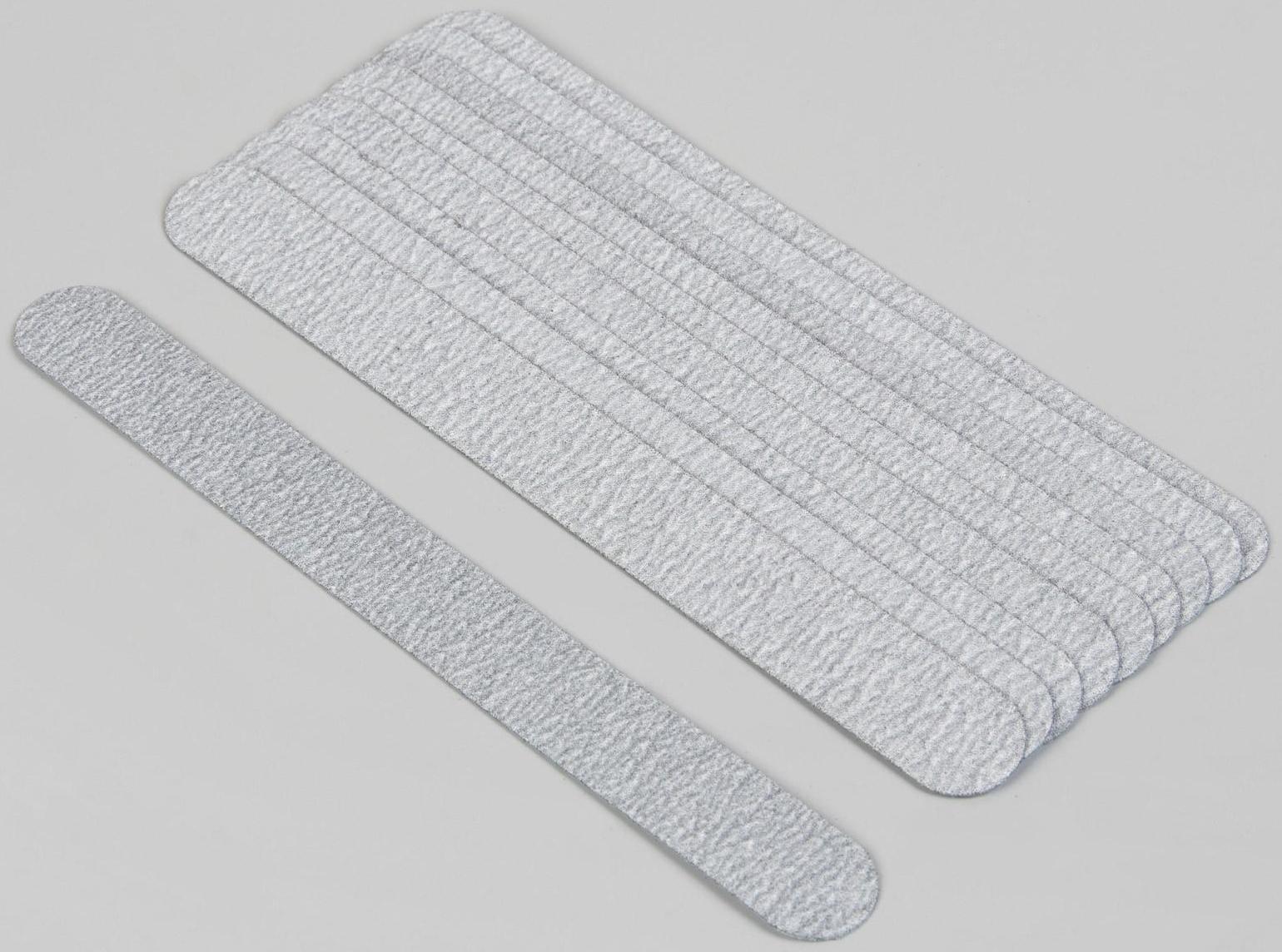 Сменный файл для пилки, 15 см, абразивность 180, 10 шт, цвет серый