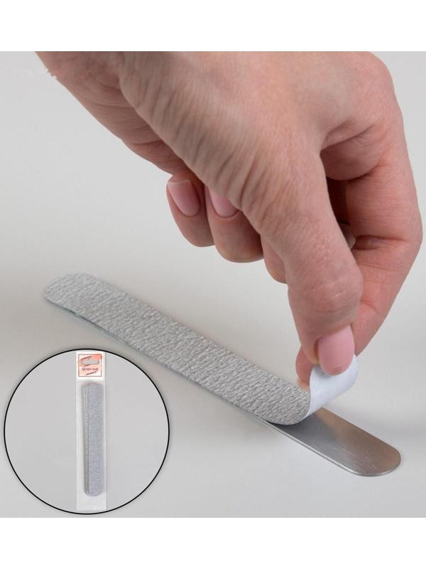 Сменный файл для пилки, 15 см, абразивность 180, 10 шт, цвет серый