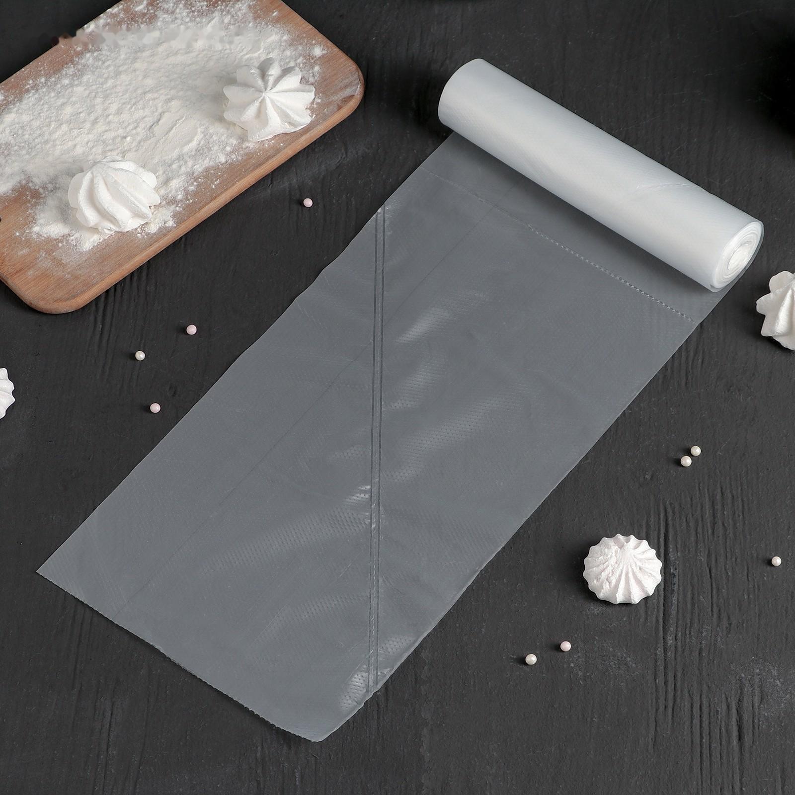 Кондитерские мешки 27×18 см (размер S), в рулоне 72 шт