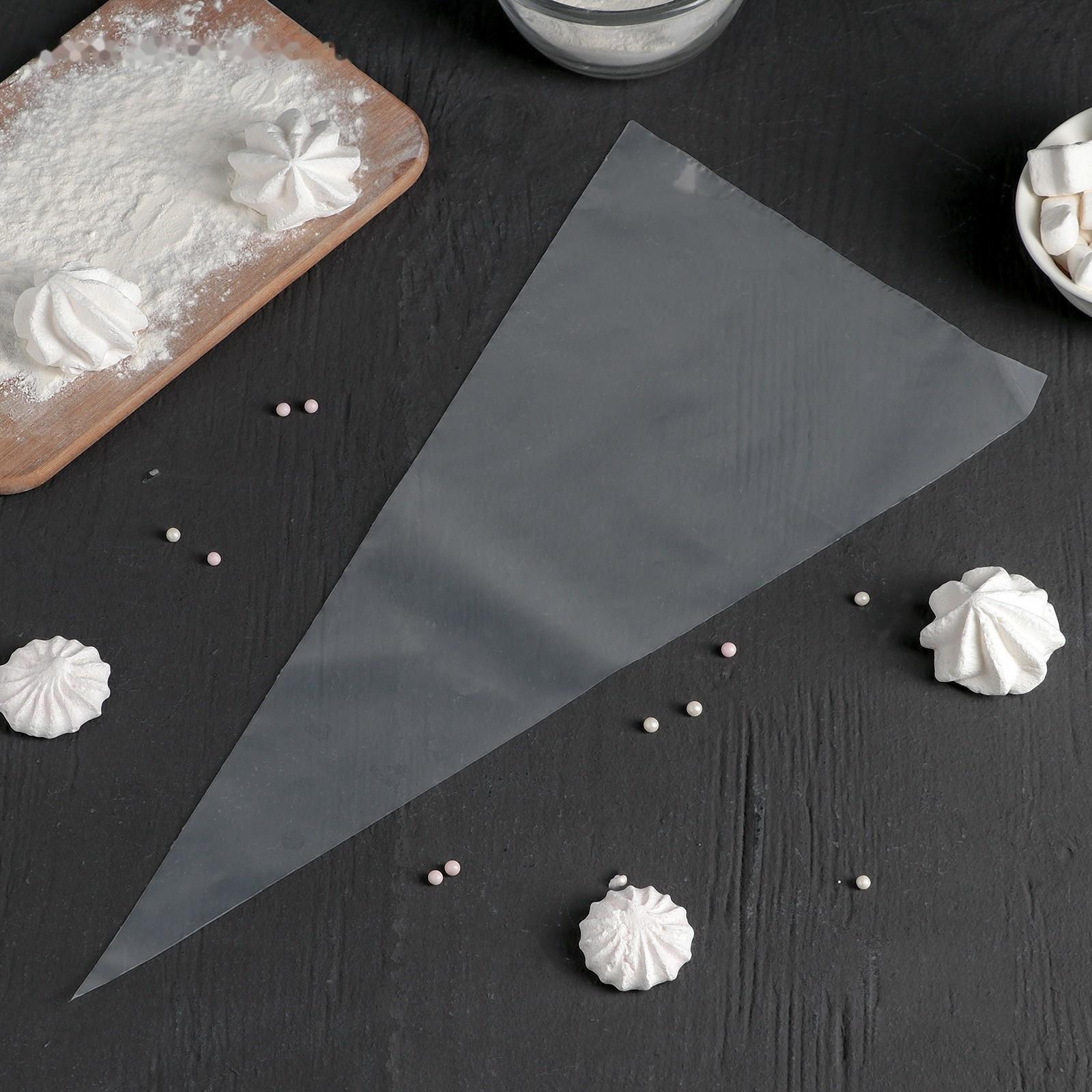 Кондитерские мешки KONFINETTA, 41×21 см (размер L), 10 шт, цвет прозрачный