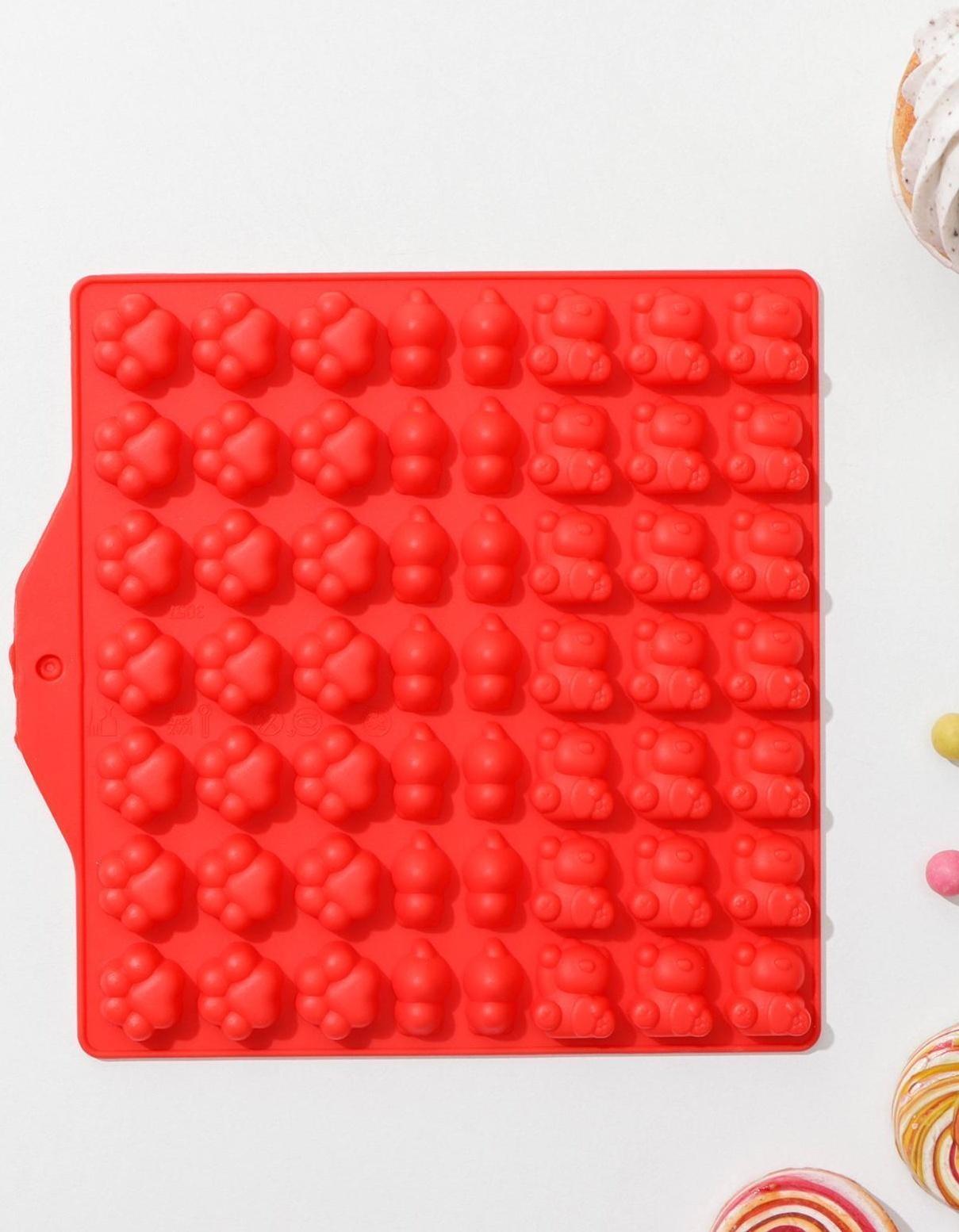 Форма для мармелада Доляна «Мяу», 17,5×18 см, 56 ячейки, цвет МИКС