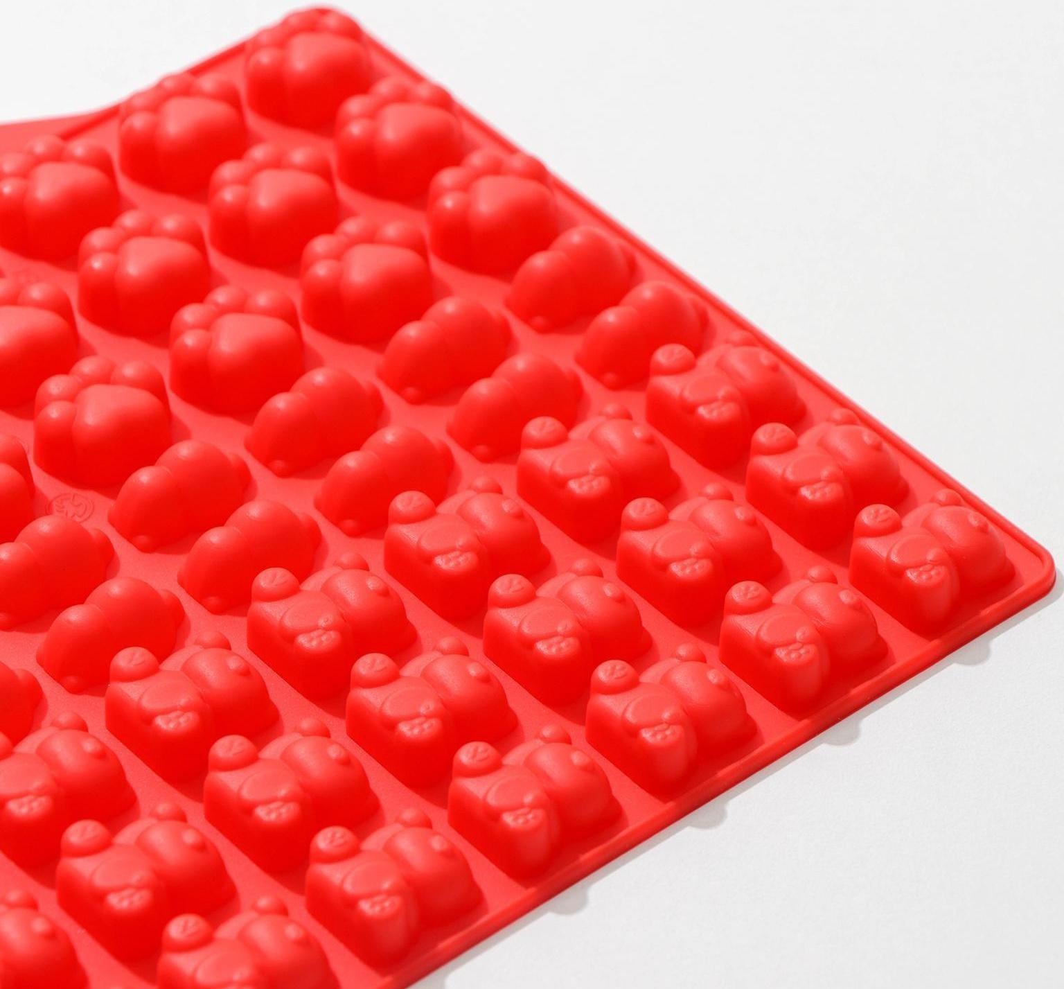 Форма для мармелада Доляна «Мяу», 17,5×18 см, 56 ячейки, цвет МИКС