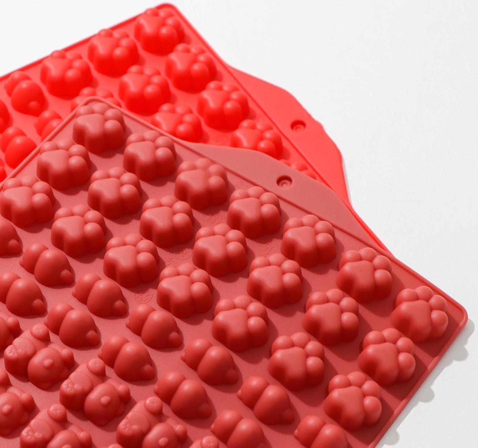 Форма для мармелада Доляна «Мяу», 17,5×18 см, 56 ячейки, цвет МИКС