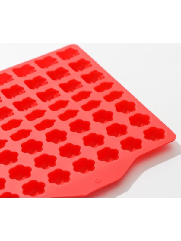 Форма для мармелада Доляна «Мяу», 17,5×18 см, 56 ячейки, цвет МИКС