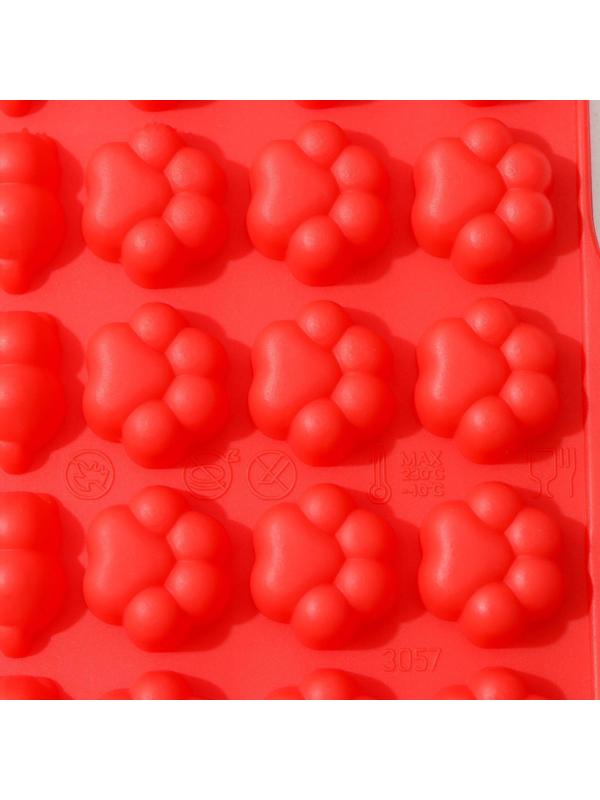 Форма для мармелада Доляна «Мяу», 17,5×18 см, 56 ячейки, цвет МИКС