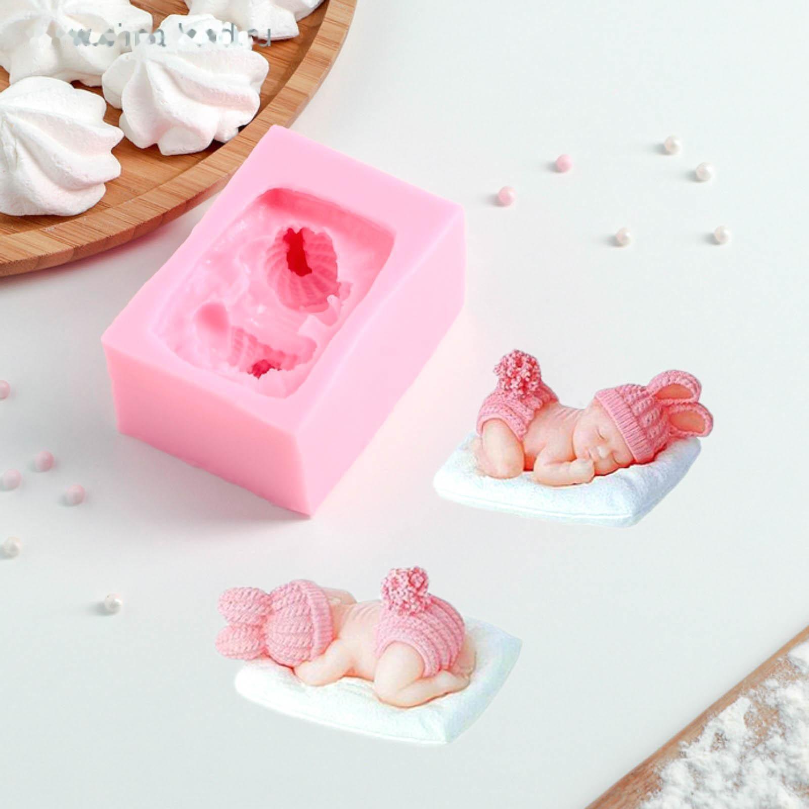 Молд силиконовый «Сонный ребёнок», 9×6 см, цвет МИКС