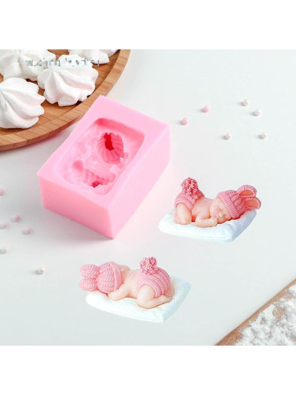 Молд силиконовый «Сонный ребёнок», 9×6 см, цвет МИКС