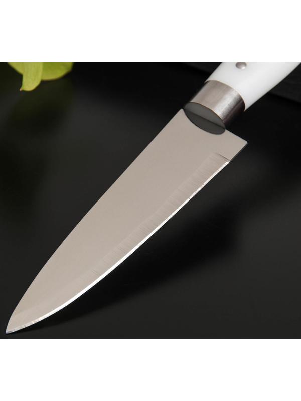 Нож кухонный Доляна «Инканто», лезвие 12 см, цвет белый