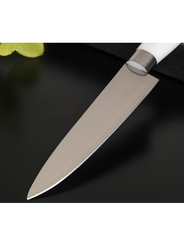 Нож кухонный Доляна «Инканто», лезвие 15 см, цвет белый