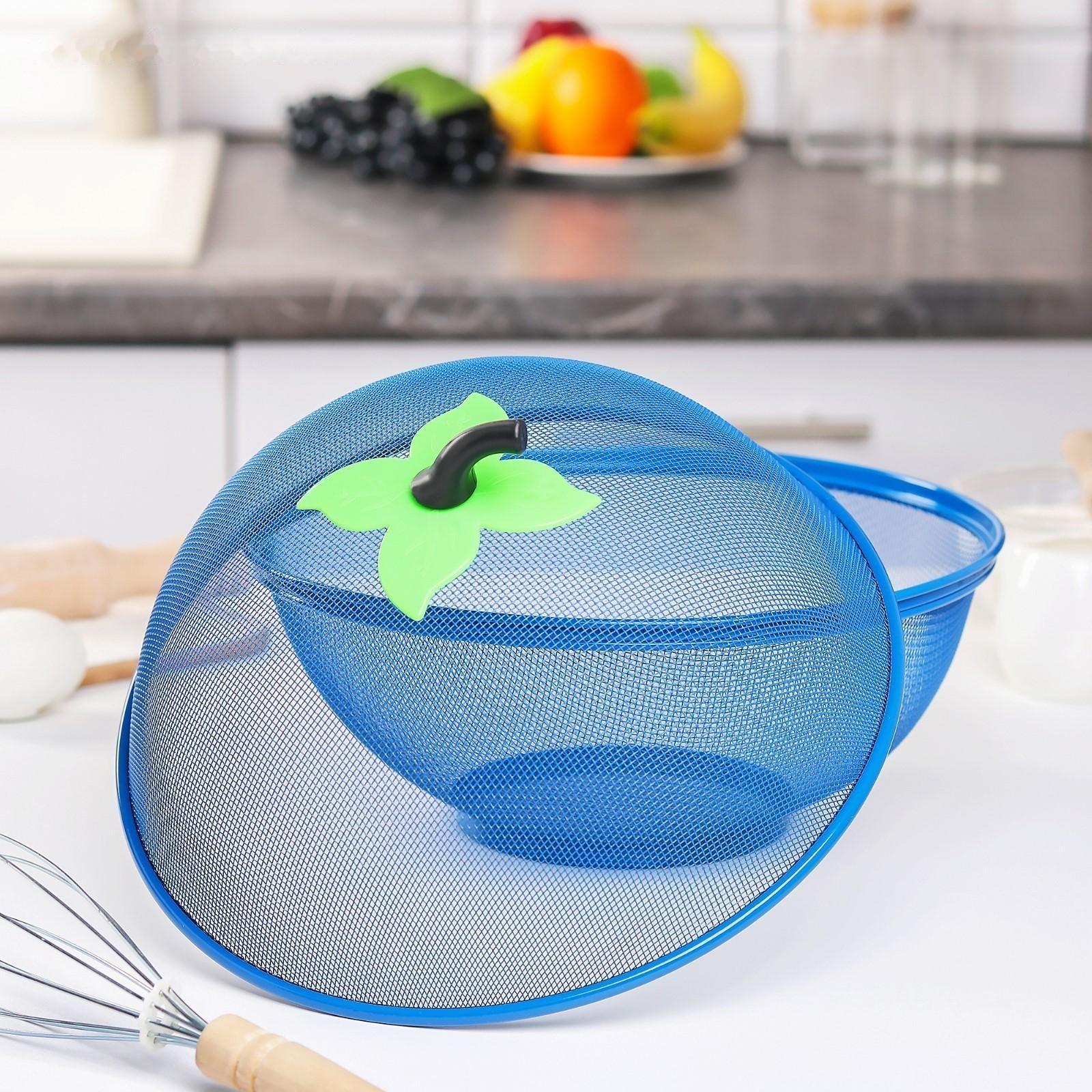 Сито с крышкой для хранения продуктов Доляна «Вкус», d=28 см, цвет МИКС