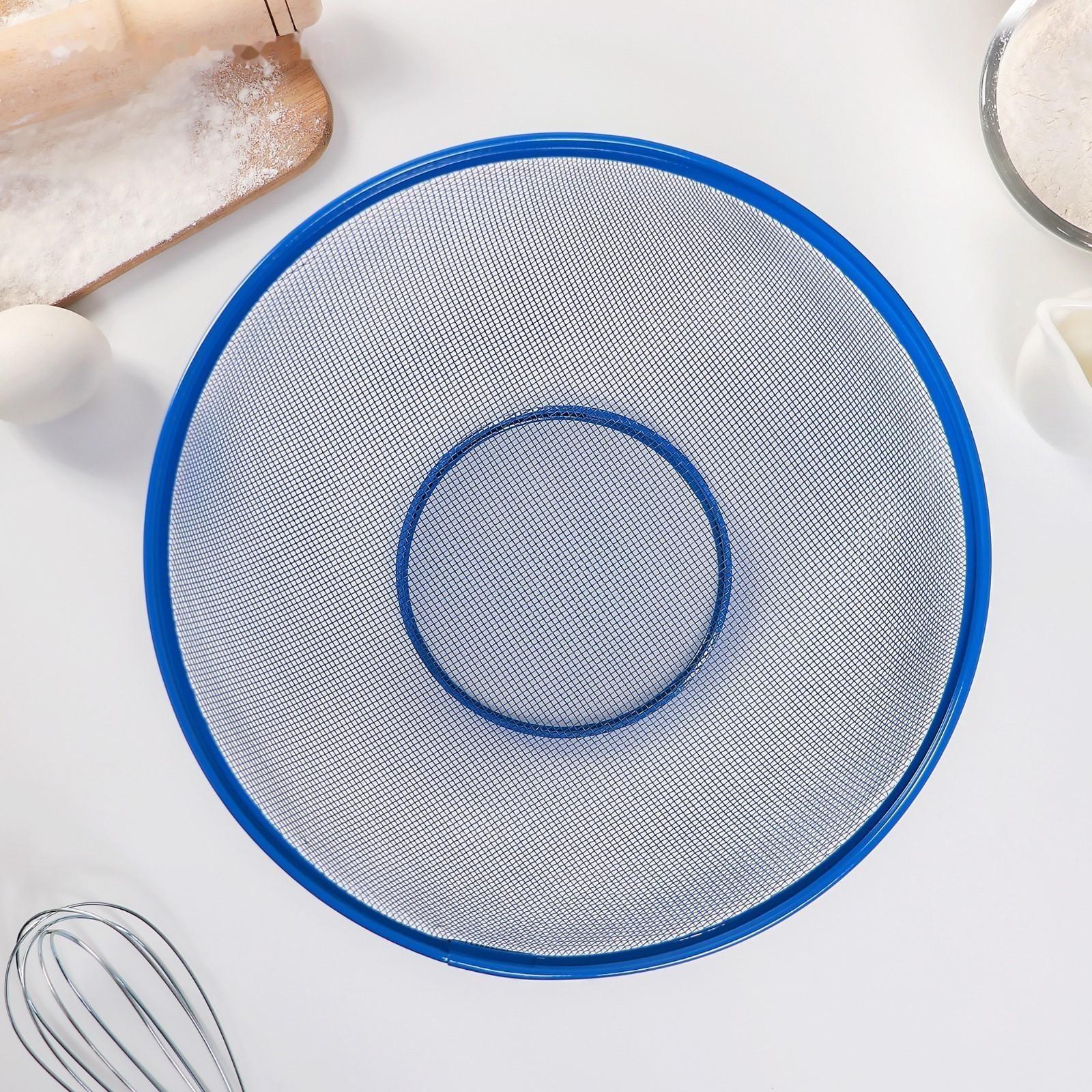 Сито с крышкой для хранения продуктов Доляна «Вкус», d=28 см, цвет МИКС