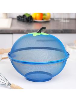 Сито с крышкой для хранения продуктов Доляна «Вкус», d=28 см, цвет МИКС