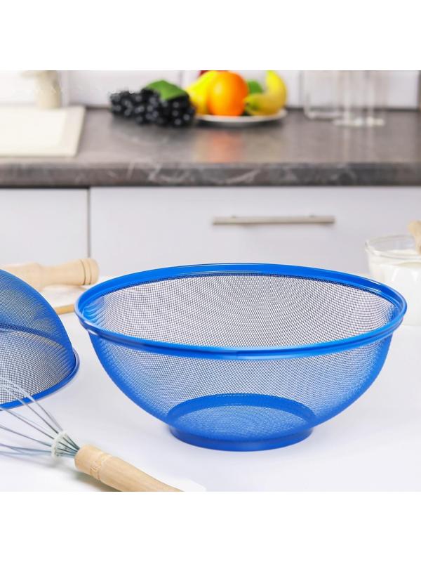 Сито с крышкой для хранения продуктов Доляна «Вкус», d=28 см, цвет МИКС