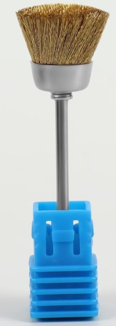 Щётка - браш для чистки фрез, цвет медный
